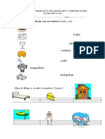 Evaluación de Lenguaje y Comunicación 1º CA Que Qui Cocu