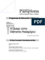 El Juego Como Elemento Pedagogico