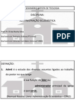 Aula 1 Administração Eclesiástica