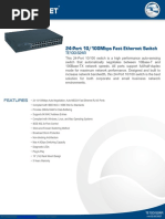 24-Port 10/100Mbps Fast Ethernet Switch: TE100-S24R