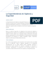 La Superintendencia de Vigilancia y Seguridad