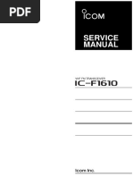 IC-F1610 Service Manual