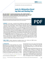 Isolation Enhancement of A Metasurface-Based MIMO Antenna Using Slots and Shorting Pins