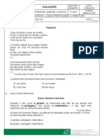 Avaliação Lingua Portuguesa - Literatura 27-04-2021