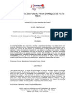 A Importancia Do Futsal para Ciranças de 7 A 10 Nos