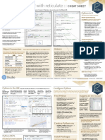 Use Python With R With Reticulate::: Cheat Sheet