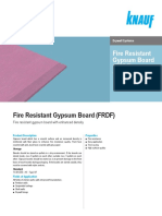 Fire Resistant Gypsum Board (FRDF)