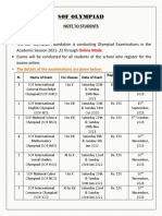 SOF OLYMPIAD - For Students