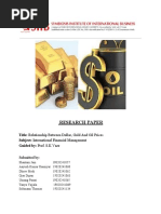 Group 4 - Establish Relationship Between Dollar, Gold and Oil Prices With Facts and Figures