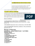 Cómo Hacer Un Comentario de Texto Paso A Paso