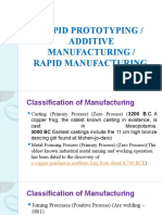 Rapid Prototyping / Additive Manufacturing / Rapid Manufacturing