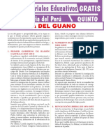 Era Del Guano o Prosperidad Falaz para Quinto Gado de Secundaria