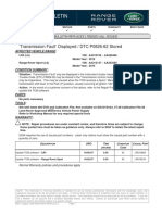 Technical Bulletin: Transmission Fault' Displayed / DTC P0826-62 Stored