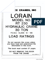 Terex RT 230 Load Chart