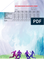 Cardiovascular Conditioning Monitoring Chart