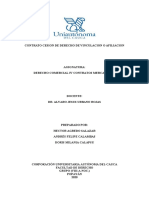 Contrato Cesion de Derecho de Vinculacion o Afiliacion