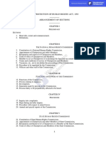 The Protection of Human Rights Act, 1993 - Arrangement of Sections