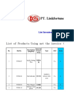 PT. Linkfortune: List of Products Using Not The Invoice (Not Import)