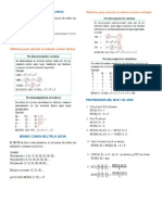 Máximo Común Divisor y Minimo Comun Multiplo