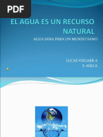 El Agua Es Un Recurso Natural Por Lucas Vizgarra