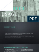 9 Correct Usage