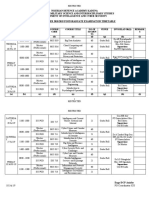 Postgraduate First Semester 2018-19 Exam Timetable