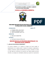 Introduccion A La Ingenieria Ambiental: Universidad Nacional Daniel Alcides Carrión Facultad de Ingenier