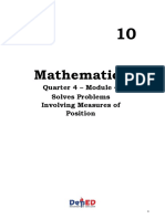 Math 10 - Q4 - Week 4 - 5 - Module 4 - Solves-Problems-Involving-Measures-Of-Position