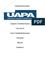 Tarea #6 Contabilidad Superior