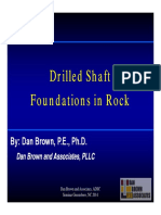 Drilled Shaft Foundations in Rock