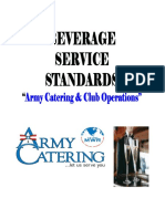 Beverage Beverage Service Standards: Arm Catering & CL B Operations" Army Catering & Club Operations"