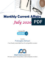 Monthly Current Affairs: July 2020