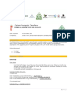 Carbon Footprint Calculator: Formulas, Assumptions and Sources