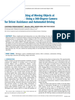 Detection and Tracking of Moving Objects at Road Intersections Using A 360-Degree Camera For Driver Assistance and Automated Driving