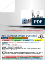 1.5 Business Objectives and Stakeholder Objectives