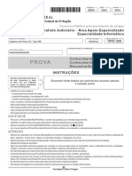 Prova TRF 3 Região - Analista Judiciário Área Apoio Especializado Especialidade Informática