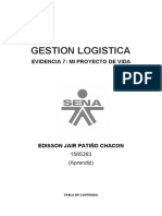 GESTION LOGISTICA, DOFA Mi Proyecto de Vida