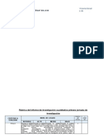 Rúbricas para Evaluar El Informe de Tesis 2021