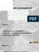 Aula 1.2 A 1.3 Tipos de Modulação em Amplitude