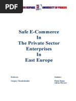 Safe E-Commerce in The Private Sector Enterprises in East Europe