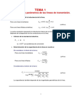 Tema 1 Parámetros de Las Líneas