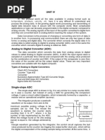 Unit Iv Data Converters: Types of Analog To Digital Converters