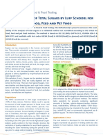 Measurement of Total Sugars by Luff Schoorl For Food, Feed and Pet Food