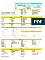 Wireshark Display Filter Cheat Sheet