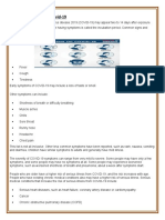 Signs and Simptoms of Covid