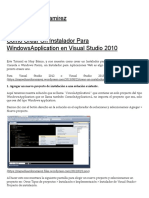 Como Crear Un Instalador para WindowsApplication en Visual Studio 2010 - MSP Eduardo Ramirez