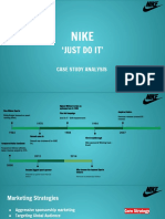 Just Do It': Case Study Analysis