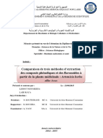 Comparaison de Trois Méthodes D'extraction Des Composés Phénoliques Et Des Flavonoïdes À Partir de La Plante Médicinale: Artemisia Herba