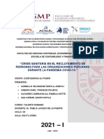 "Crisis Sanitaria en El Reclutamiento de Personas para Las Organizaciones Peruanas Durante La Pandemia Covid-19