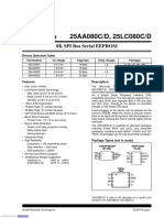 25AA080C/D, 25LC080C/D: 8K SPI Bus Serial EEPROM
